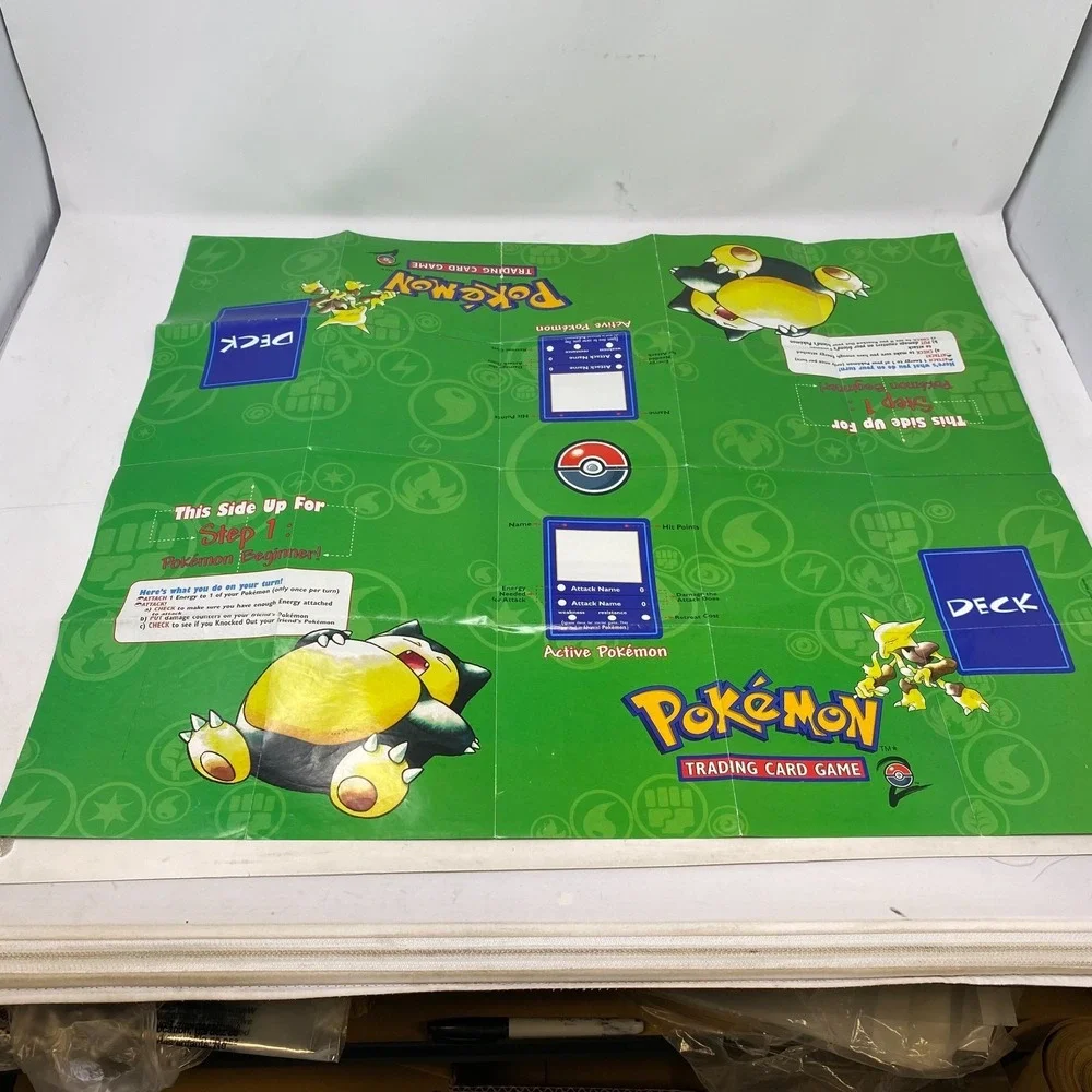 Pokemon Starter Rules Rulebook Version 1‎ Pamphlet TCG Starter WotC Playmat